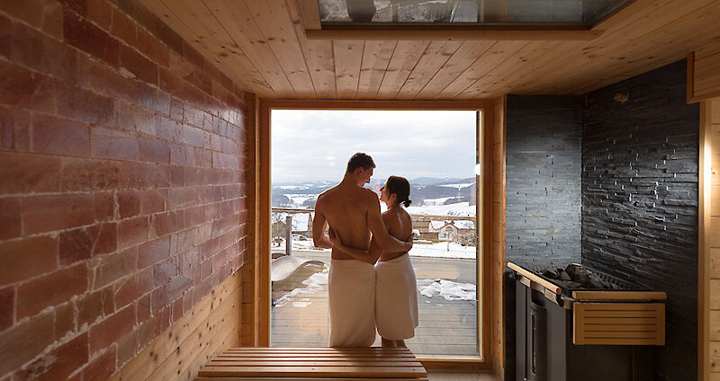 Bio-Salz-Sauna mit Ausblick